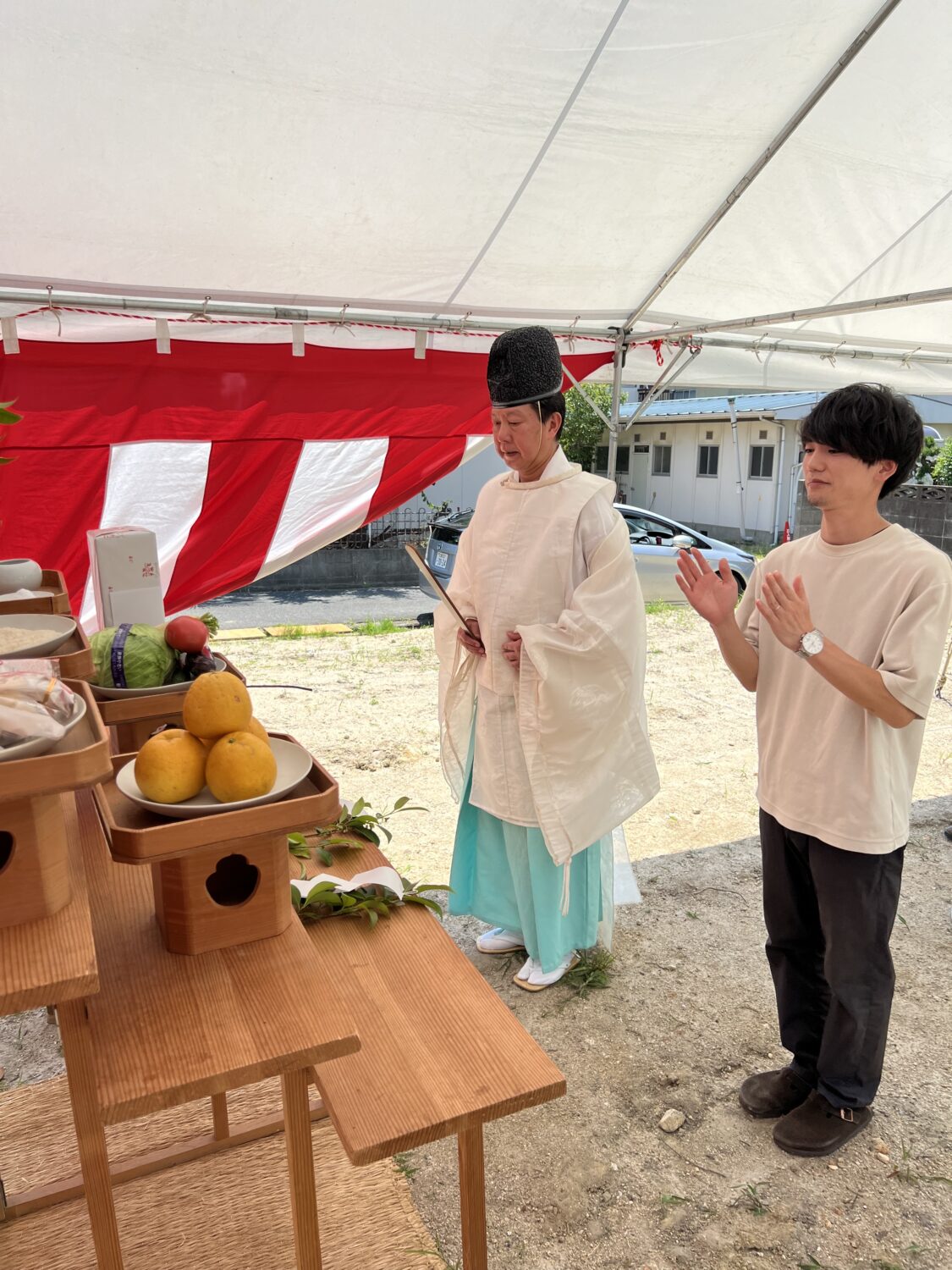 岡山で注文住宅ならアイデザインホーム 倉敷市で地鎮祭