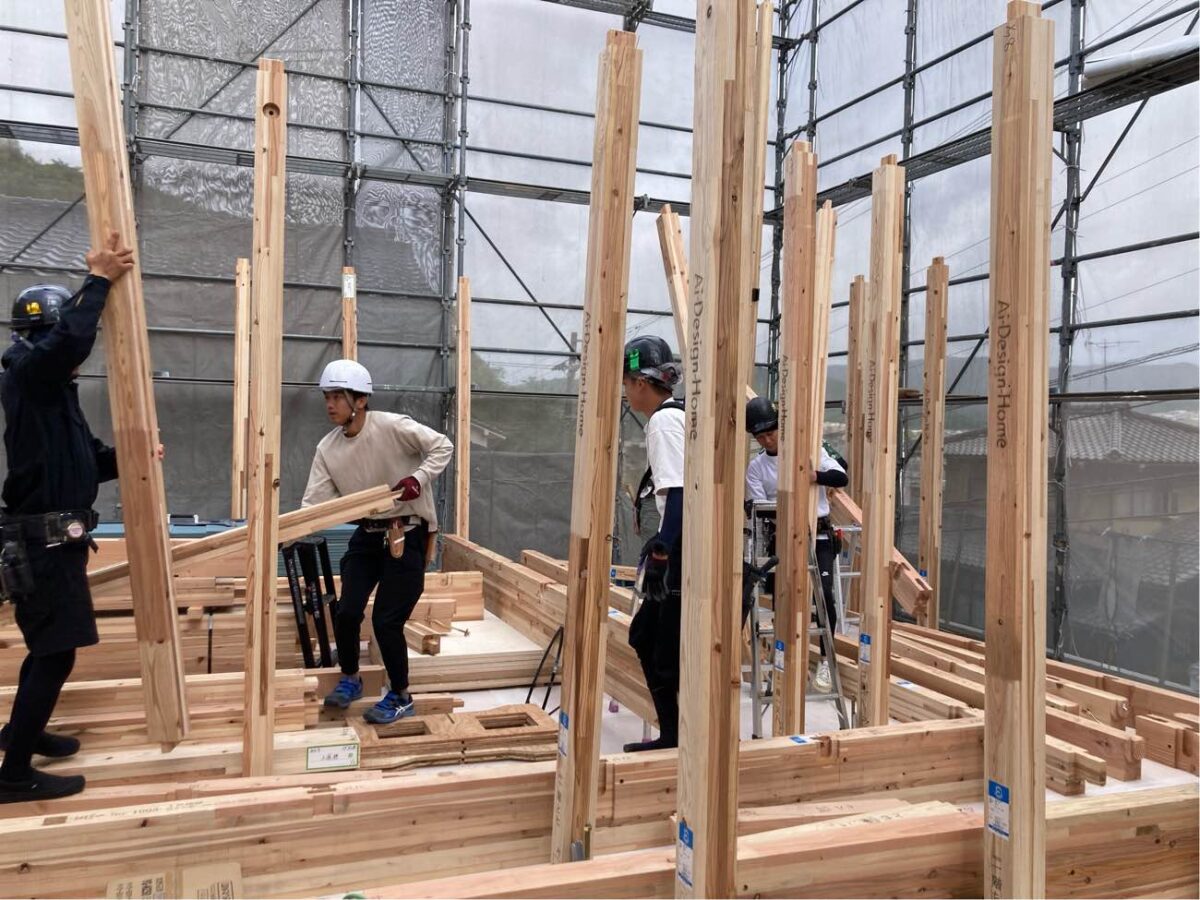 岡山・山口・広島の注文住宅はアイデザインホーム
現場リポート
広島市東区牛田新町で上棟しました