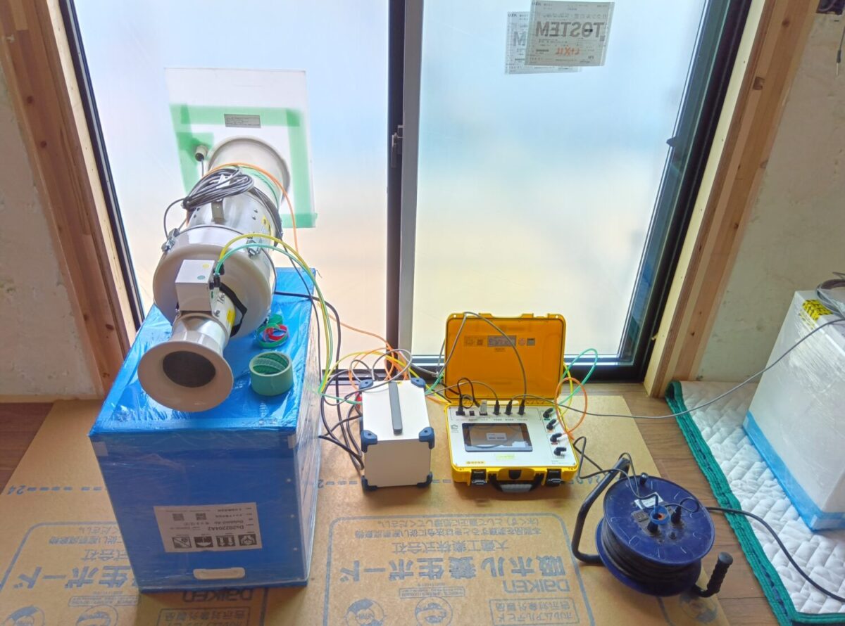 岡山・広島・山口の注文住宅はアイデザインホーム
現場リポート
気密測定 全棟実施しています