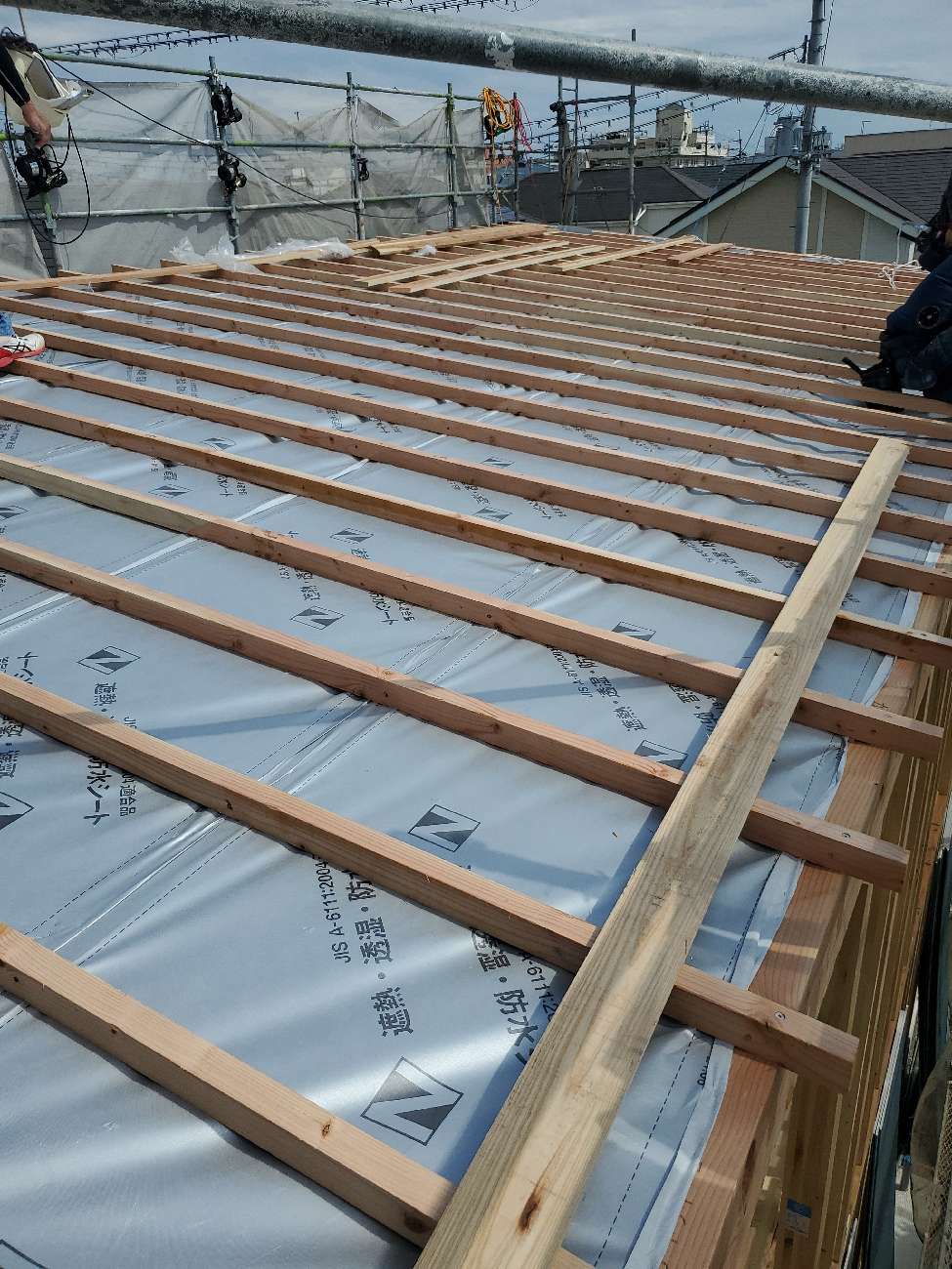 大阪で注文住宅ならアイデザインホーム　豊中市で上棟しました