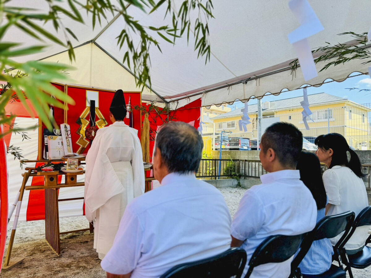 広島で注文住宅ならアイデザインホーム 廿日市市で二世帯住宅を建築予定のS様邸地鎮祭