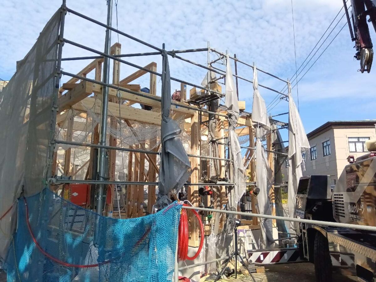 広島の注文住宅はアイデザインホーム
広島市東区曙にて平屋を上棟しました