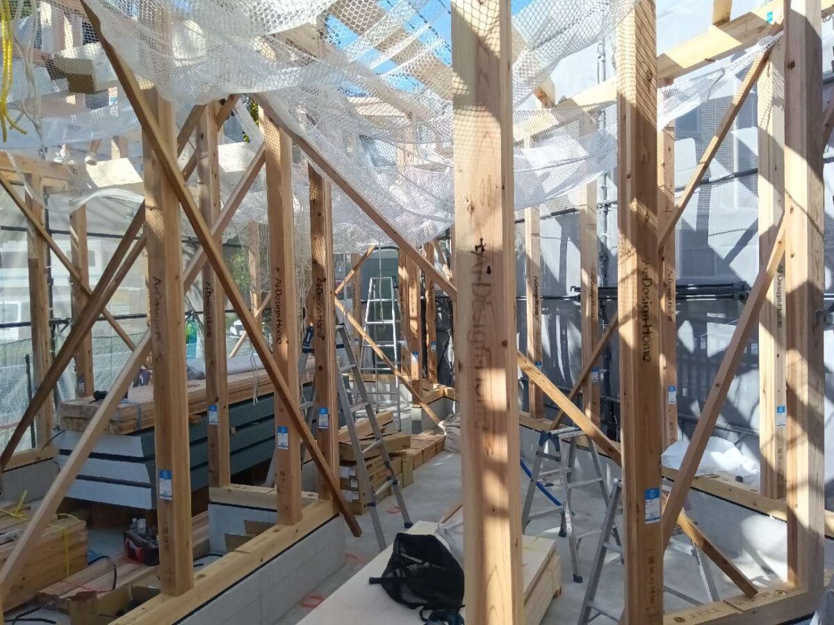 広島の注文住宅はアイデザインホーム
広島市東区曙にて平屋を上棟しました
