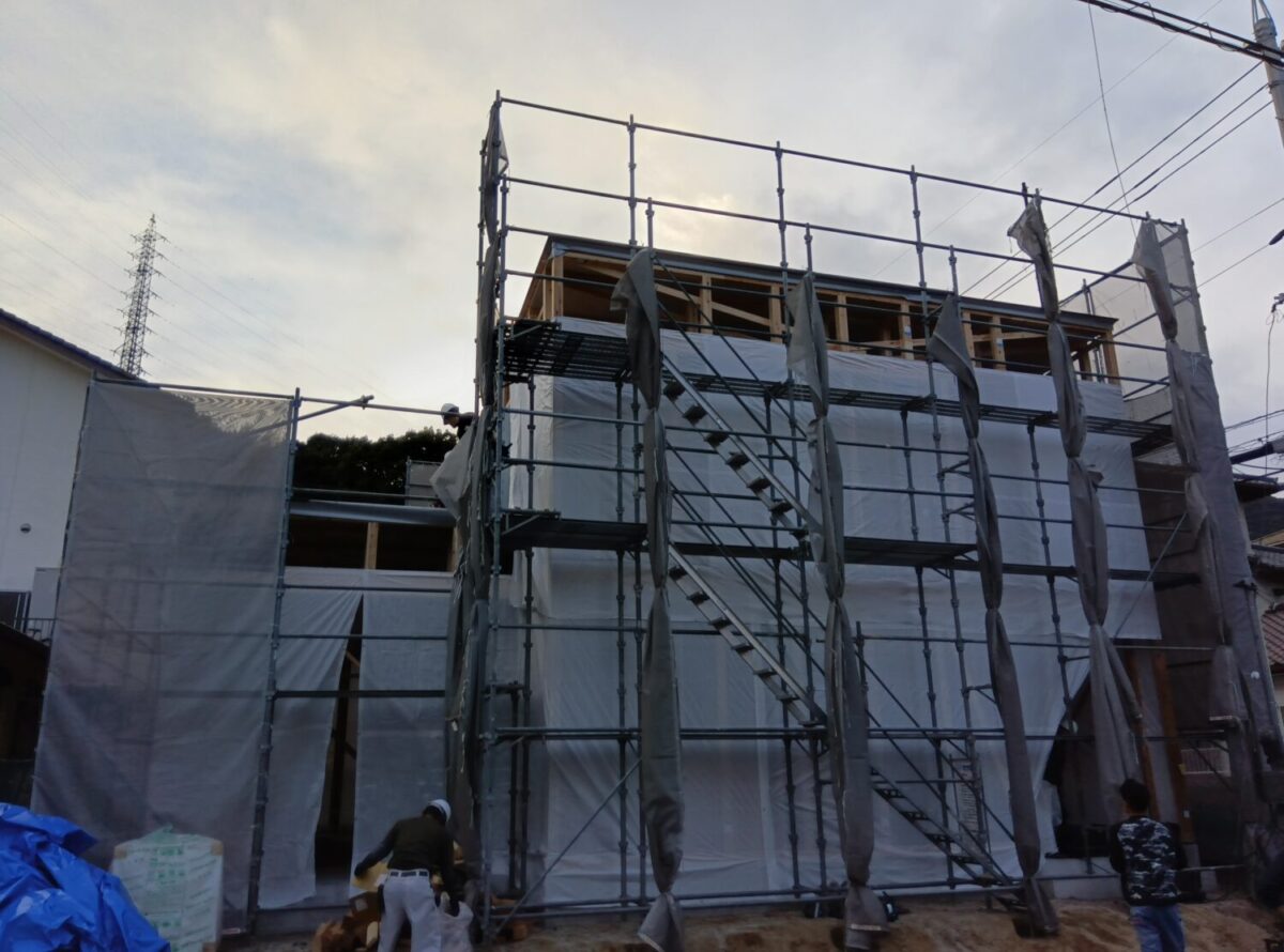 山口県の注文住宅はアイデザインホーム
山口県岩国市海土路にて上棟しました