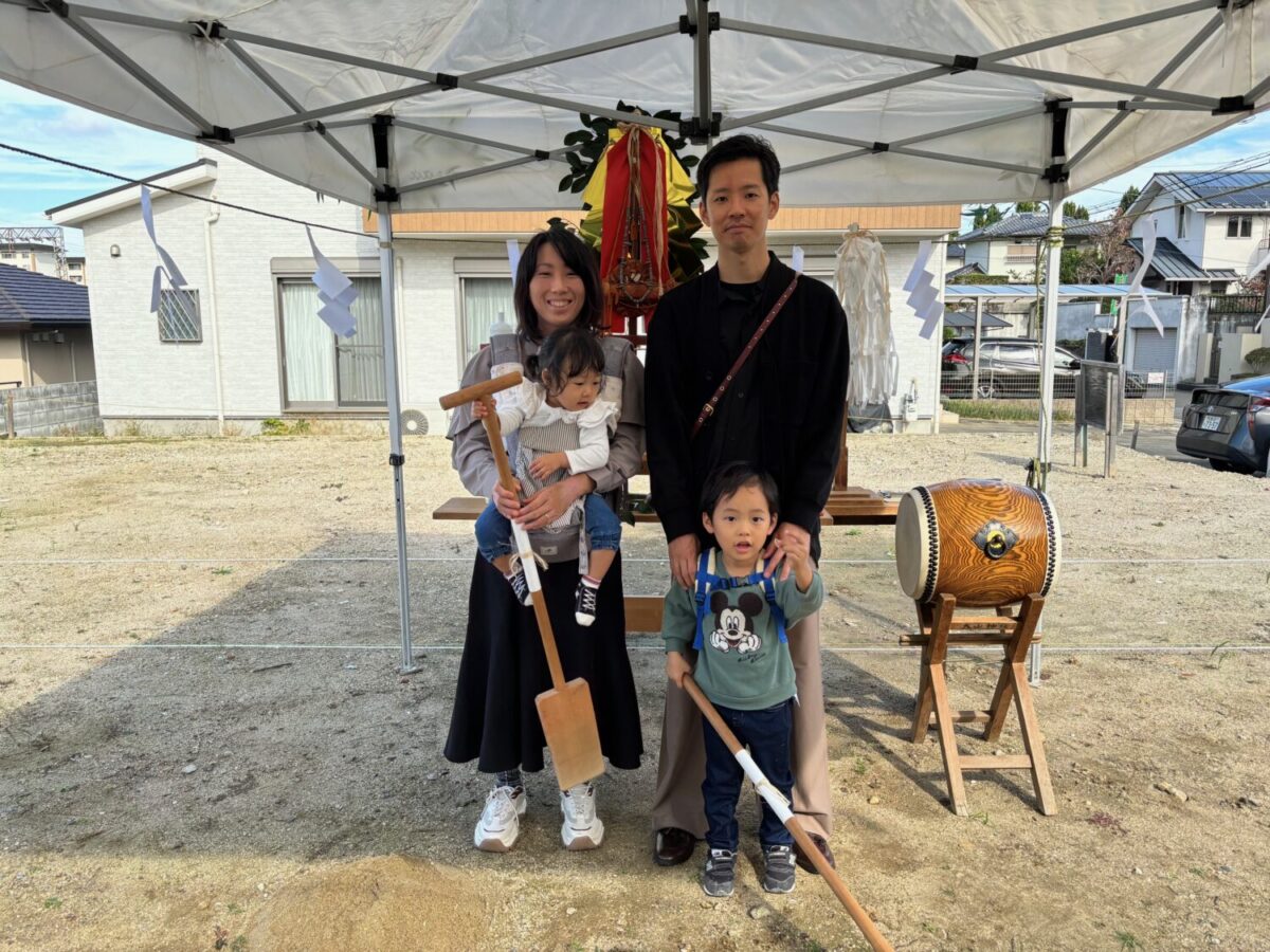 奈良と大阪の注文住宅はアイデザインホーム
奈良市朱雀にて地鎮祭を行いました