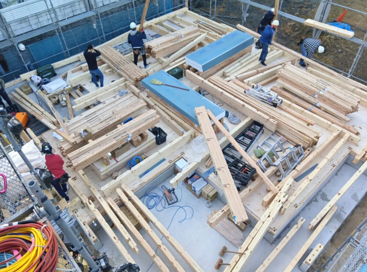 広島の注文住宅はアイデザインホーム
広島市南区丹那新町にて上棟を行いました