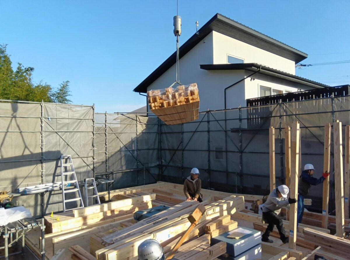 広島の注文住宅はアイデザインホーム
広島市西区にて上棟を行いました