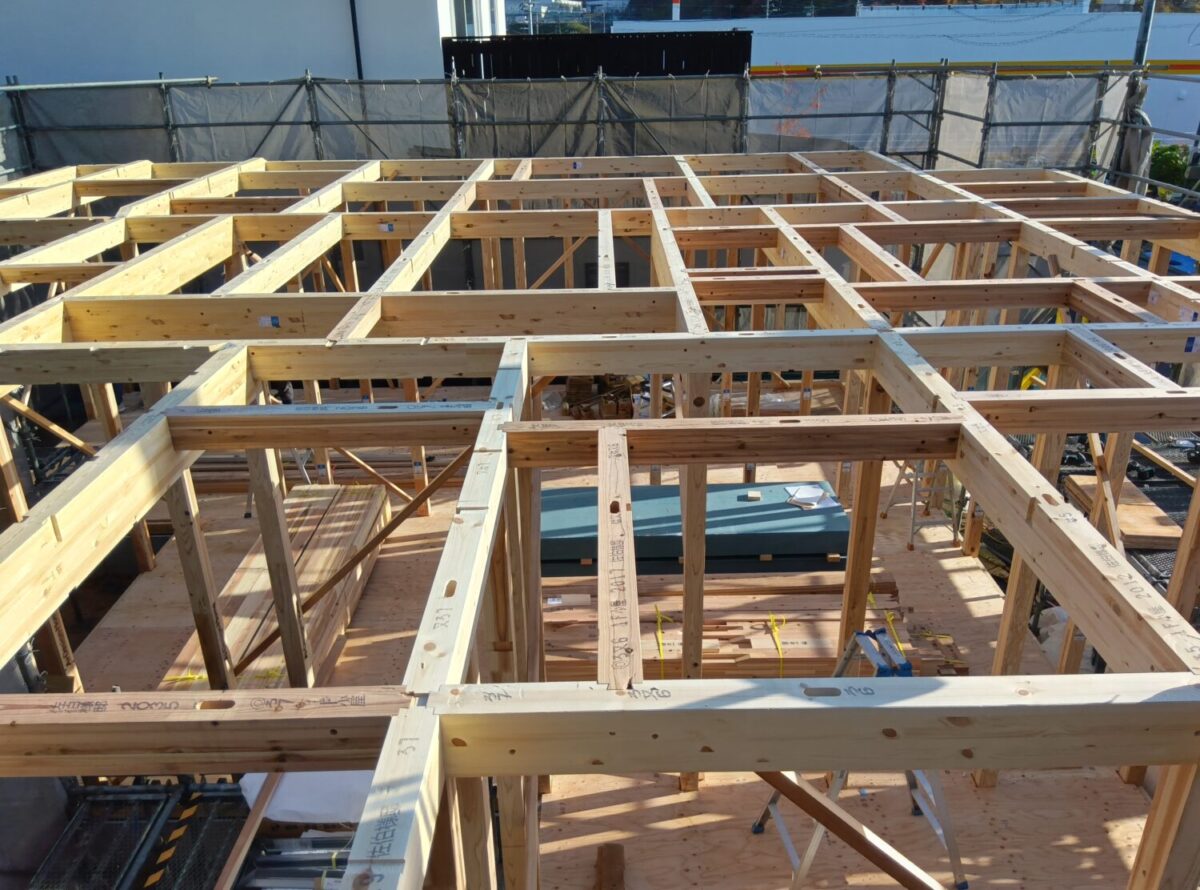 広島の注文住宅はアイデザインホーム
広島市西区にて上棟を行いました