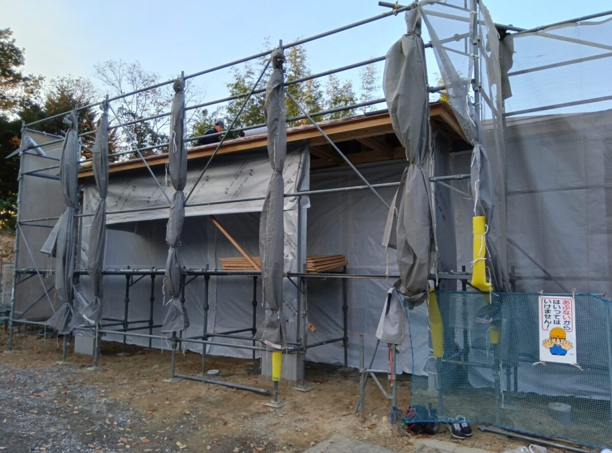 広島の注文住宅はアイデザインホーム
広島市西区にて上棟を行いました