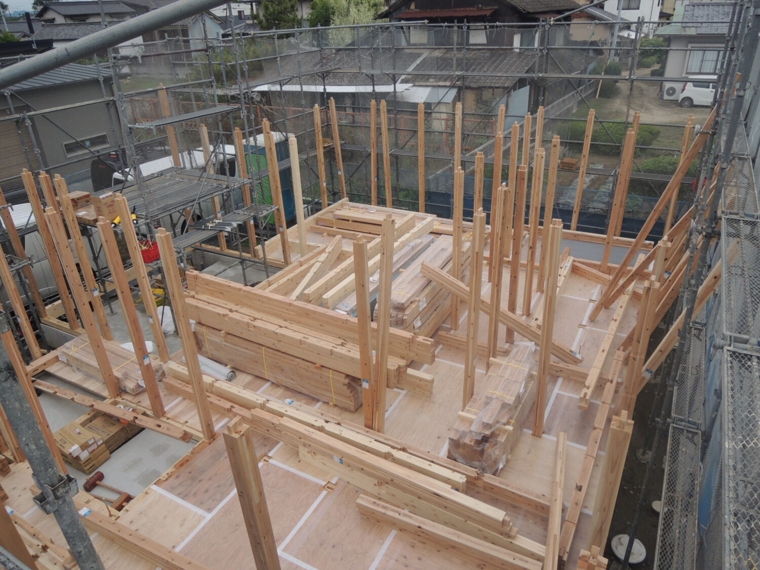 岡山・福山で注文住宅ならアイデザインホーム|上棟の現場リポート