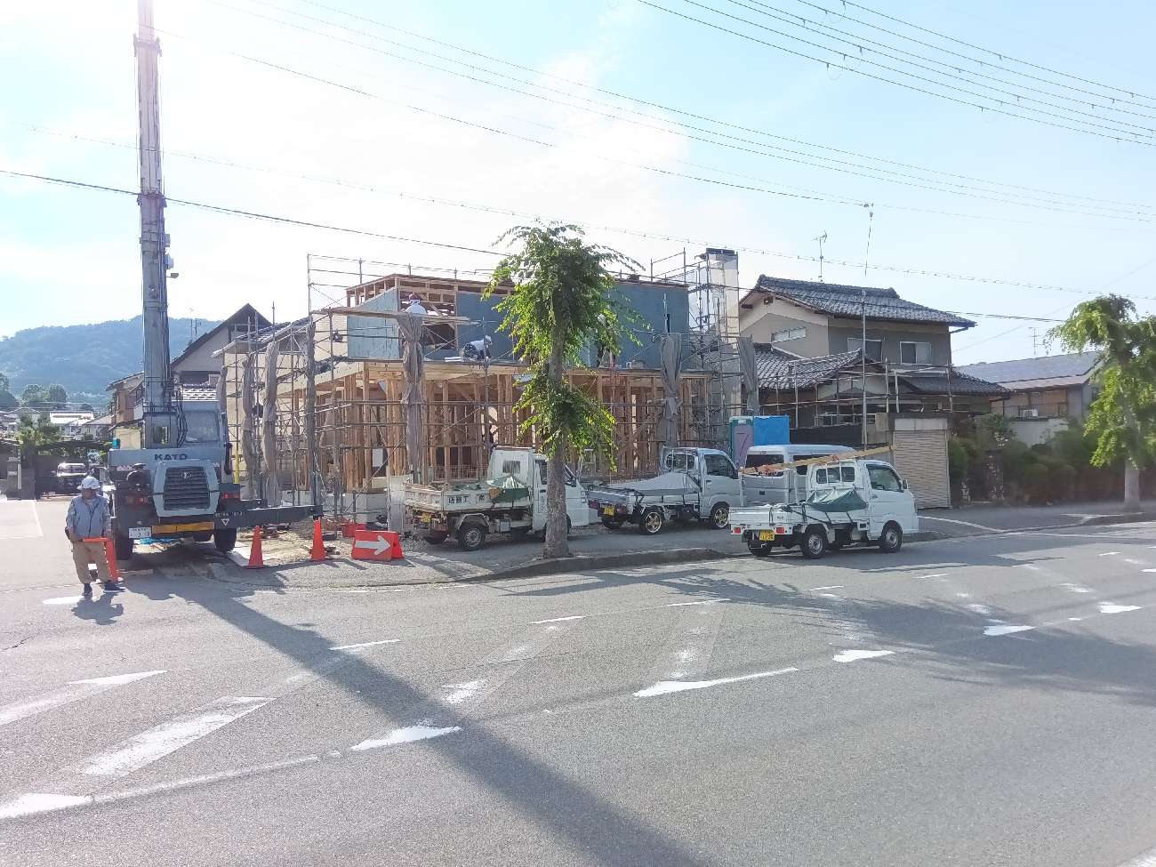 奈良の注文住宅はアイデザインホーム
奈良県大和郡山市矢田山町で上棟を行いました。