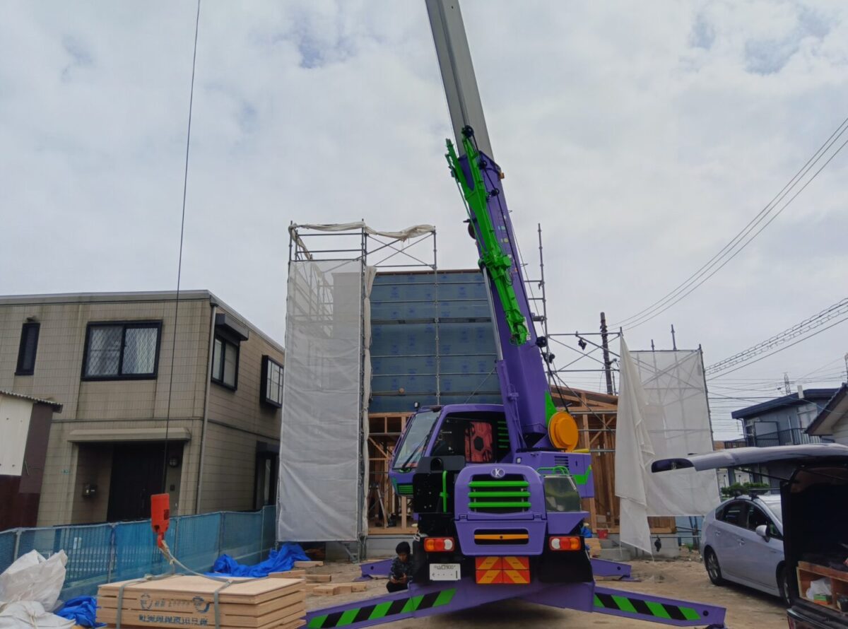 山口の注文住宅はアイデザインホーム
山口県下松市潮音町にて上棟しました