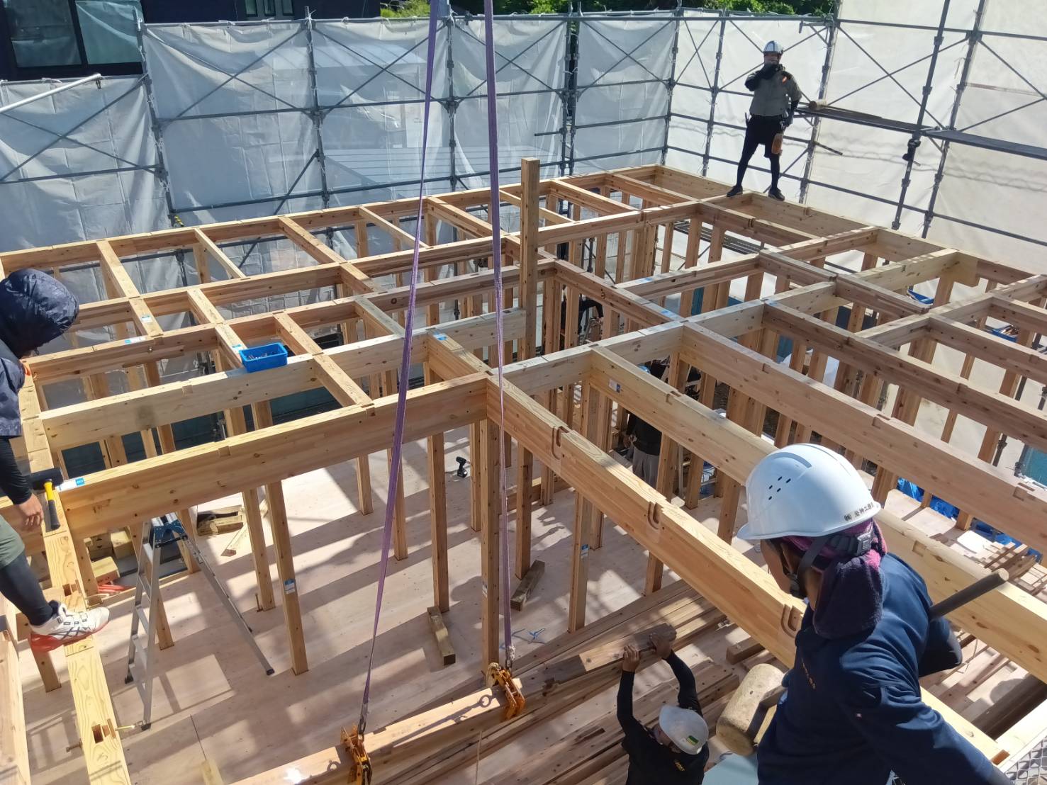 山口で注文住宅ならアイデザインホーム｜上棟の現場リポート