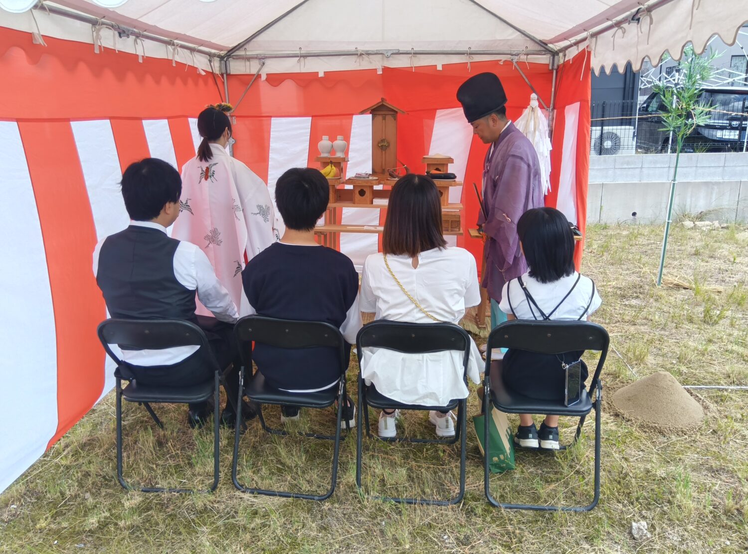 広島で注文住宅ならアイデザインホーム|地鎮祭の現場リポート