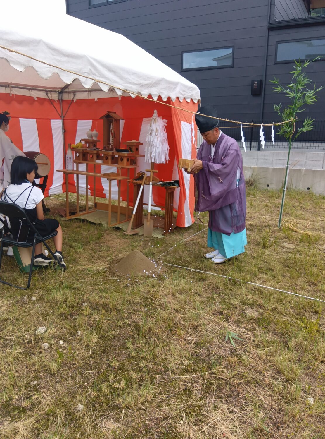 広島で注文住宅ならアイデザインホーム|地鎮祭の現場リポート
