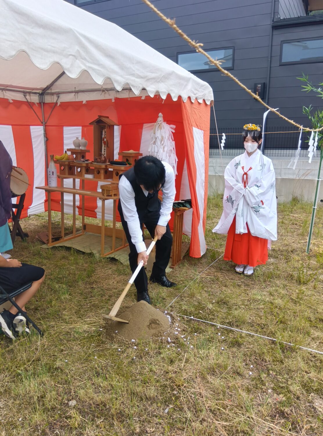 広島で注文住宅ならアイデザインホーム|地鎮祭の現場リポート