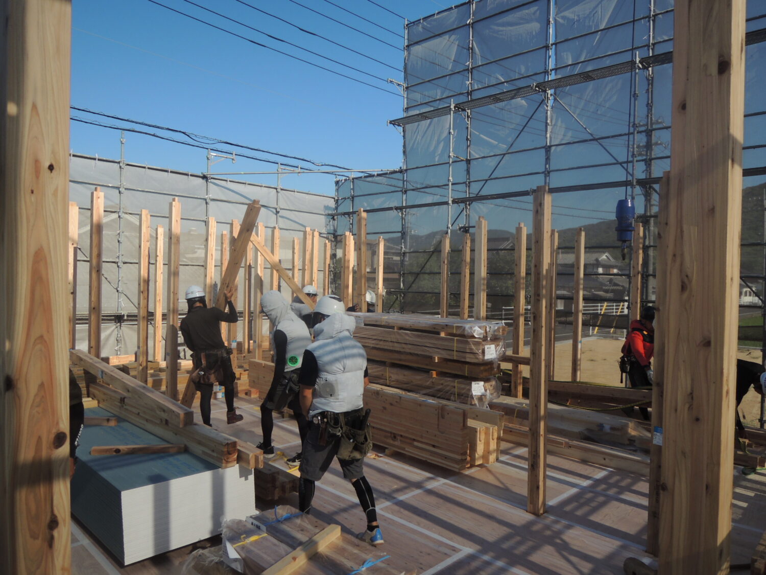 岡山で注文住宅ならアイデザインホーム|上棟の現場リポート