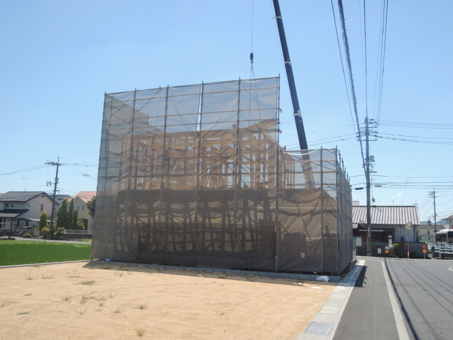 岡山で注文住宅ならアイデザインホーム|上棟の現場リポート