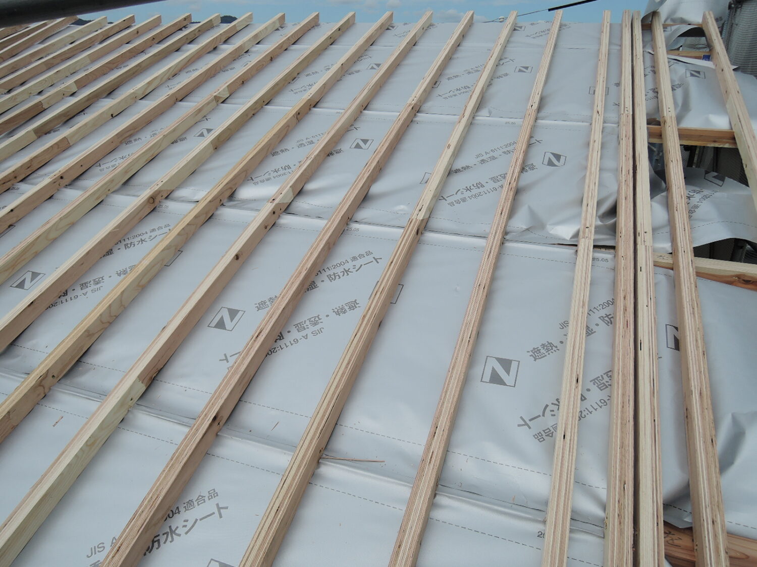 岡山で注文住宅ならアイデザインホーム|上棟の現場リポート|小屋束施工した様子