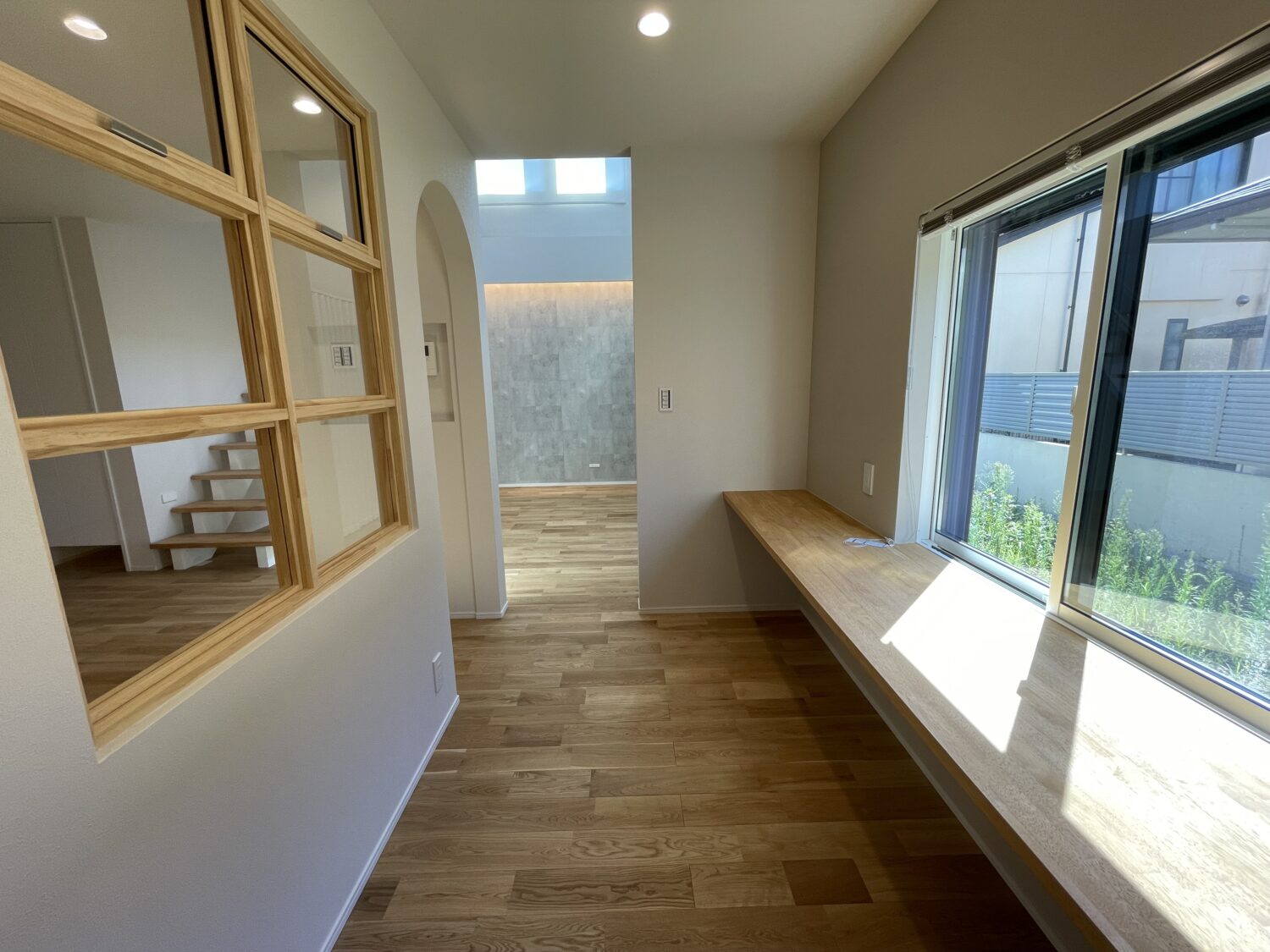 岐阜で注文住宅ならアイデザインホーム|引渡の現場リポート|LDK横にはスタディーコーを配置