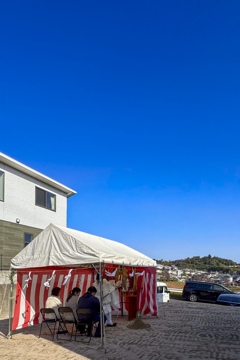 広島で注文住宅ならアイデザインホーム　広島市佐伯区で地鎮祭