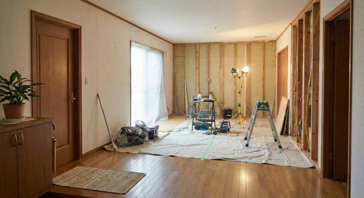 広島のリフォーム・リノベーションはアイデザインホーム|「リフォーム中ってどう暮らす?
工事中の“暮らしの動き”が心配」
という”住みながらリフォーム”
のストレスと考え方