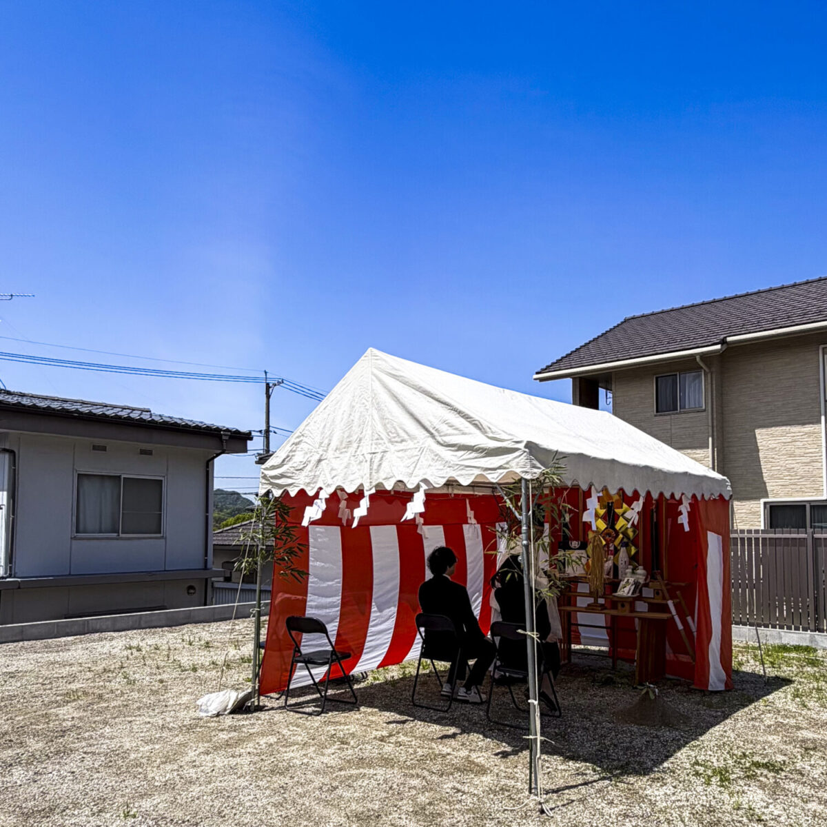 注文住宅ならアイデザインホーム　呉市焼山にて地鎮祭