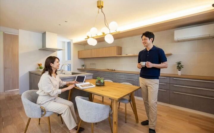 広島・岡山・山口・兵庫・大阪・奈良・三重・岐阜・愛知の注文住宅はアイデザインホーム|リビングドアのない開放的なLDK空間